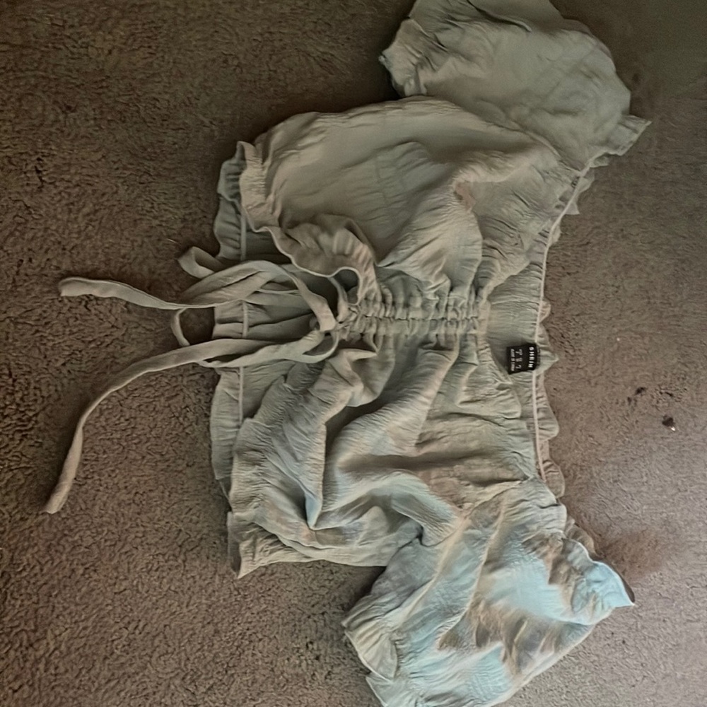 mint green size s shein cropped too